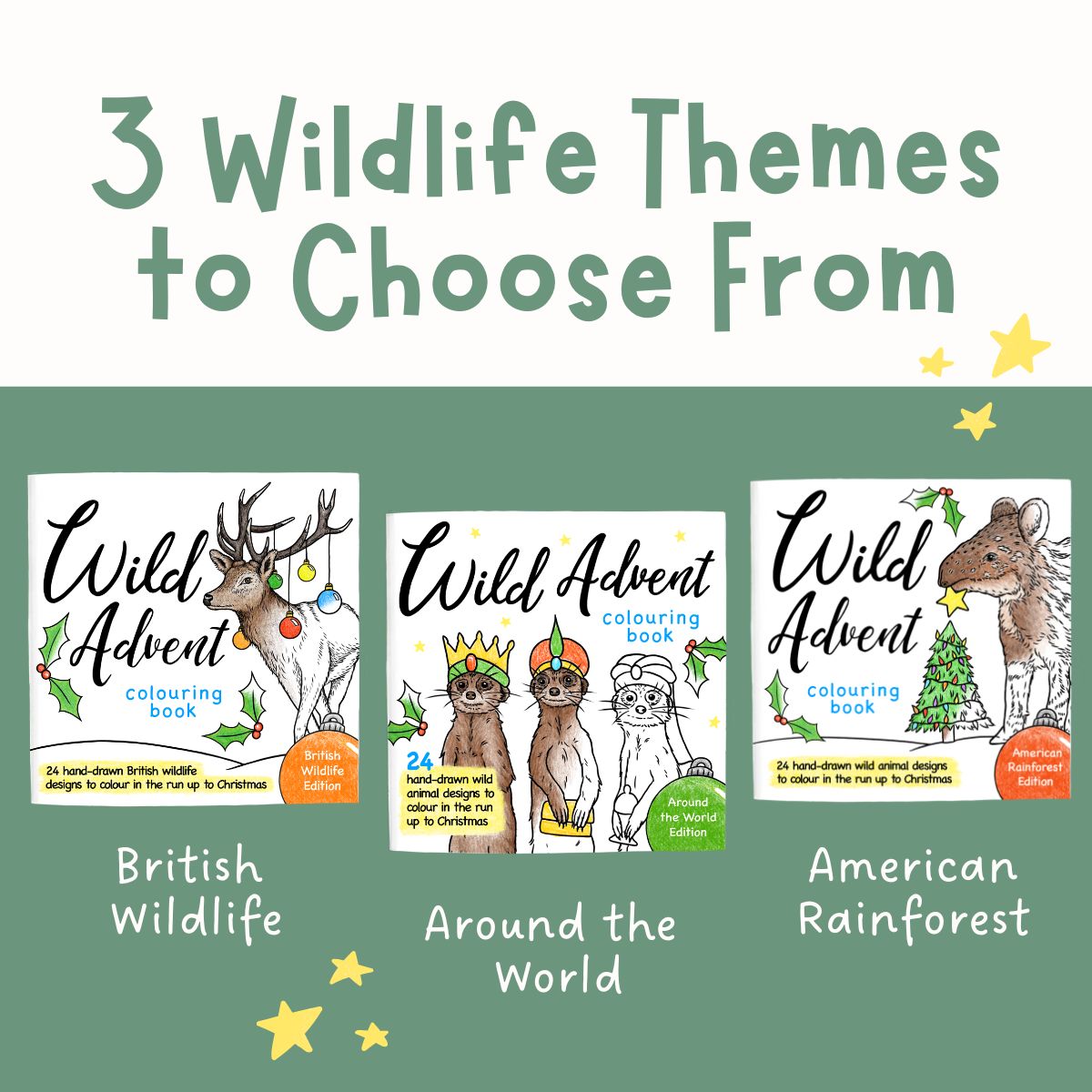 Wild Advent Colouring Book - Global Edition