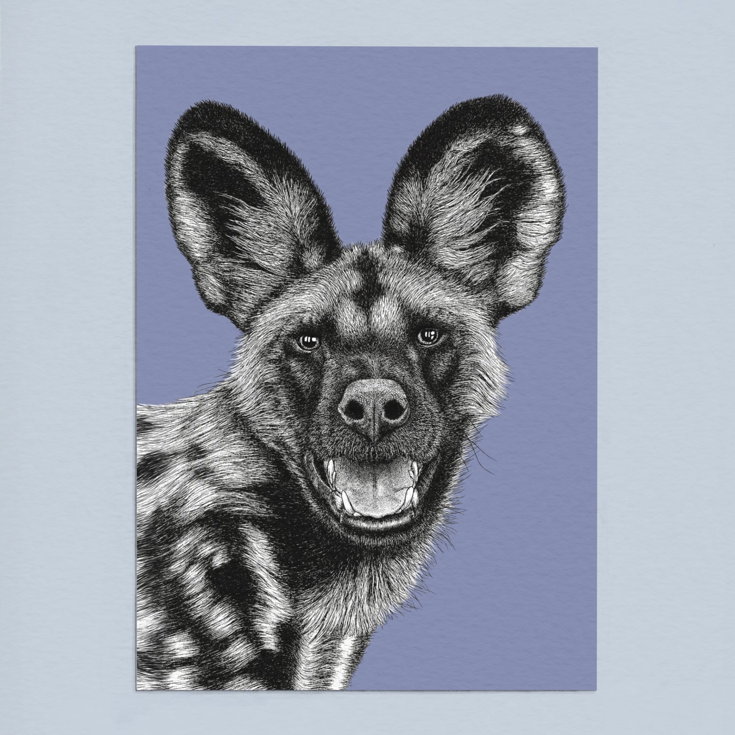 African painted dog art print