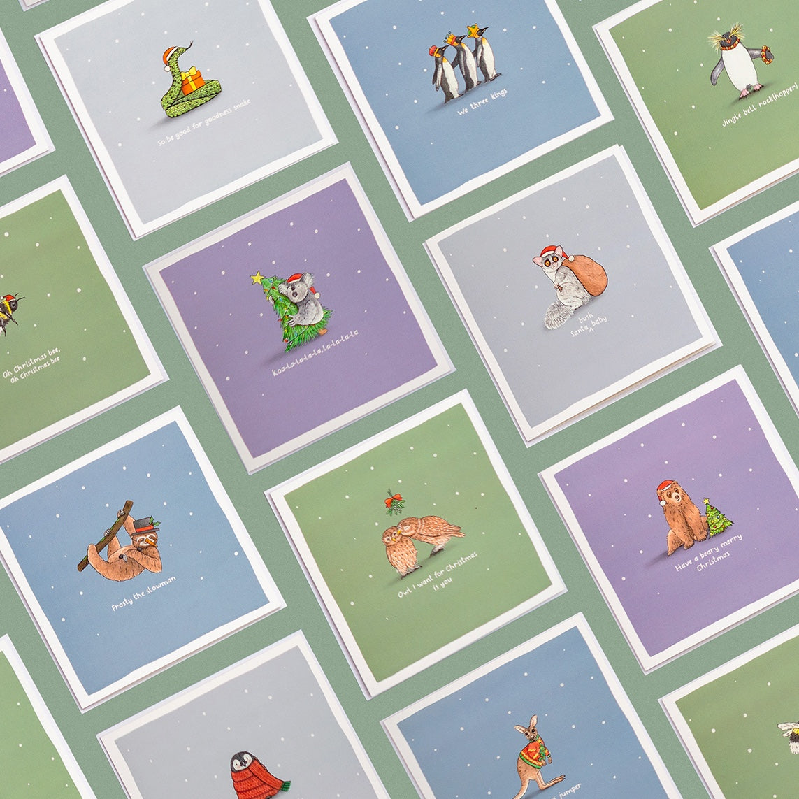 Frosty the Slowman Christmas Pun Card