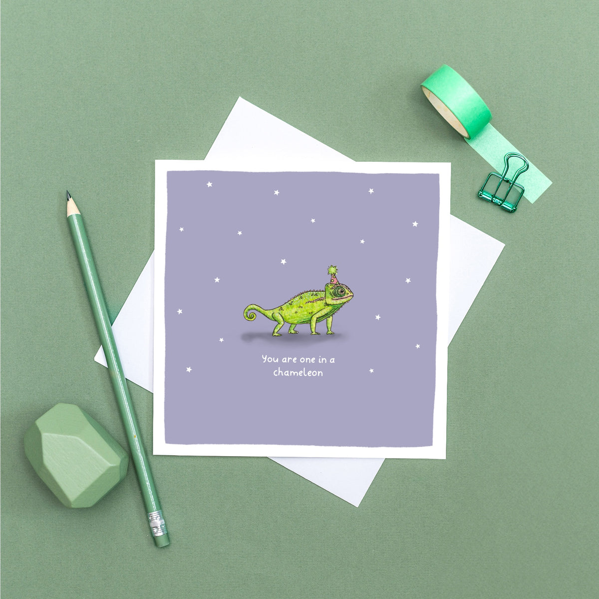 You are One in a Chameleon Birthday Card
