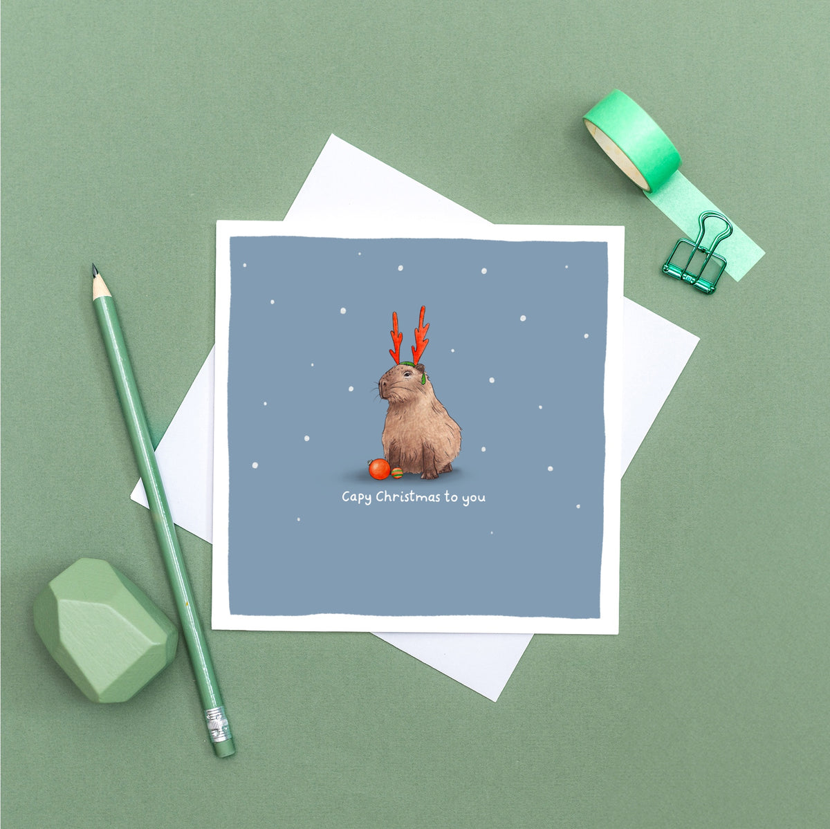 Capy Christmas to You Pun Card