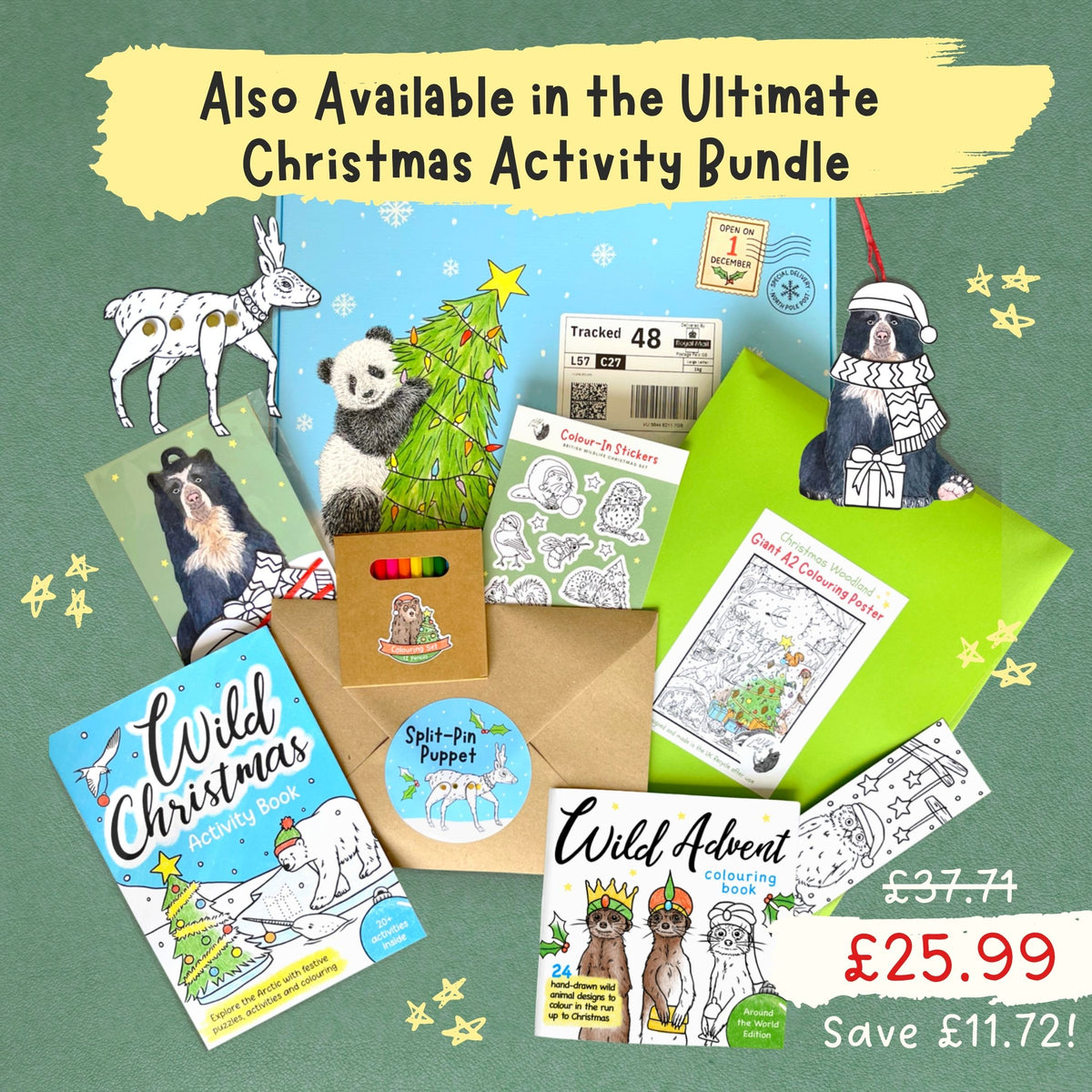 Wild Advent Colouring Book - Global Edition