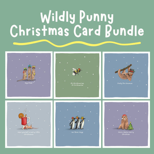 Wildly Punny Christmas Card Bundle