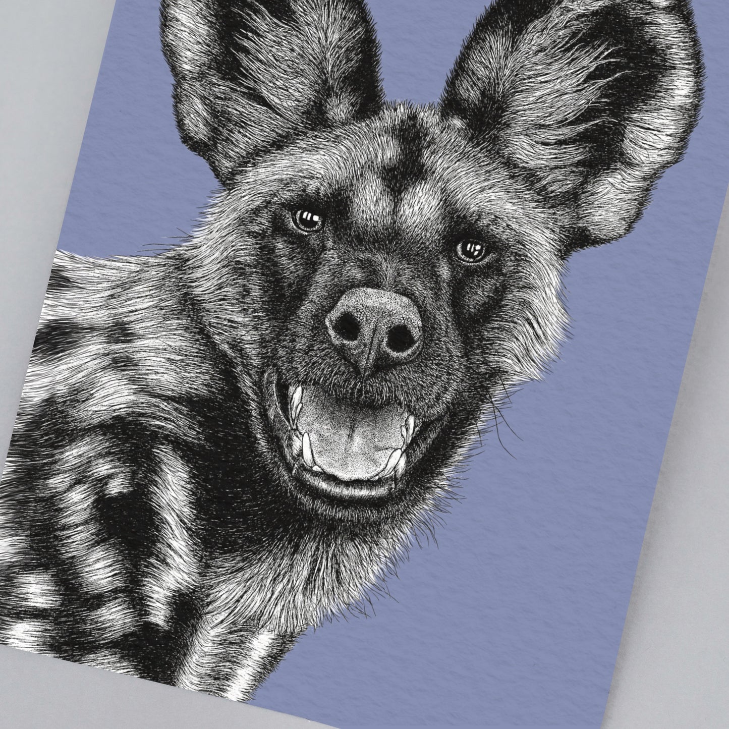 African painted dog art print