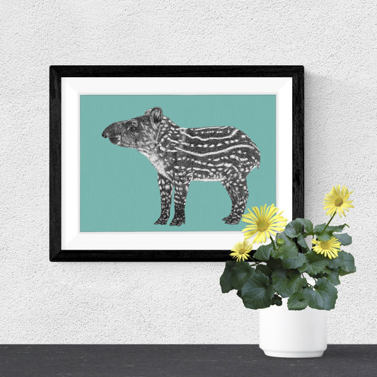 Brazilian tapir art print