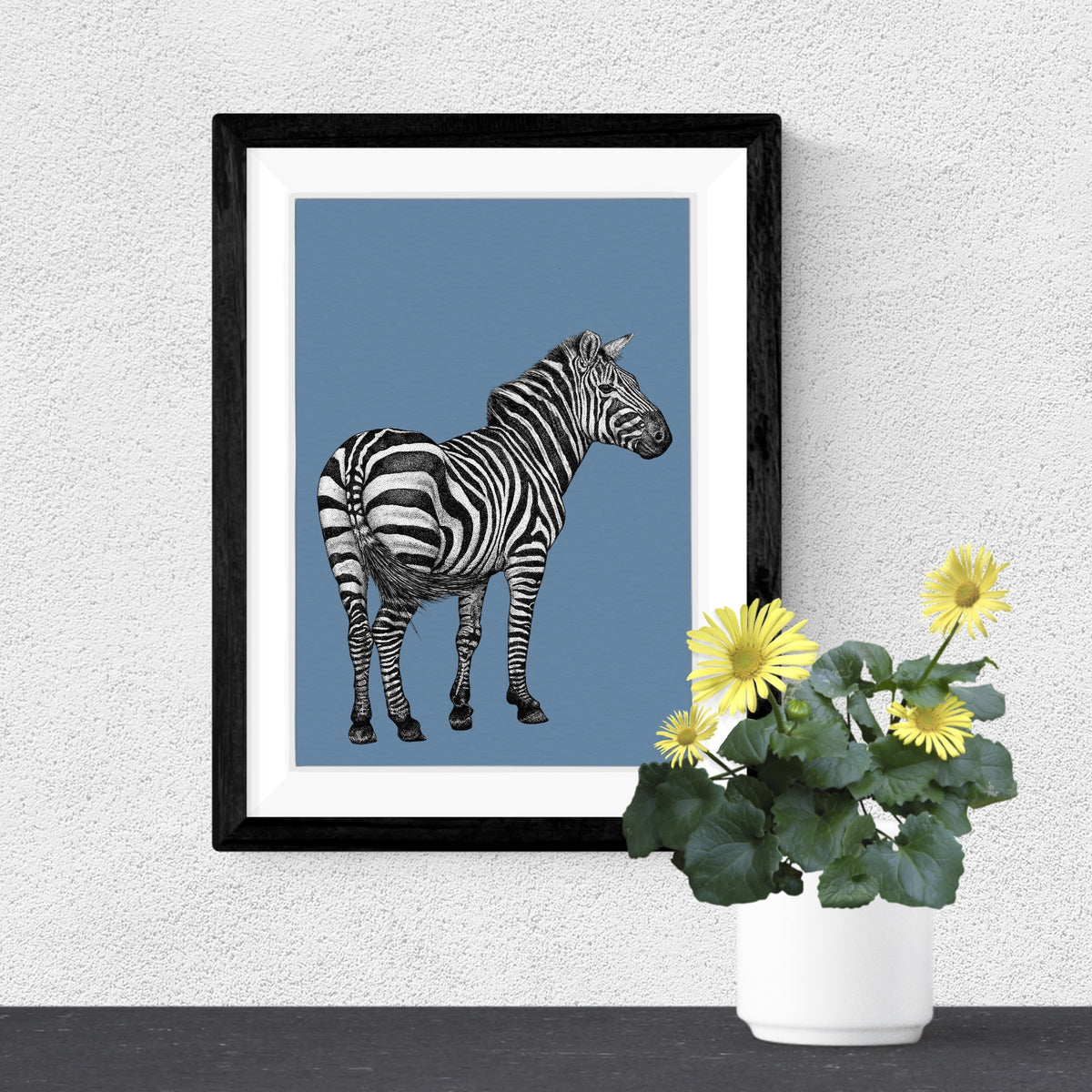 Zebra art print