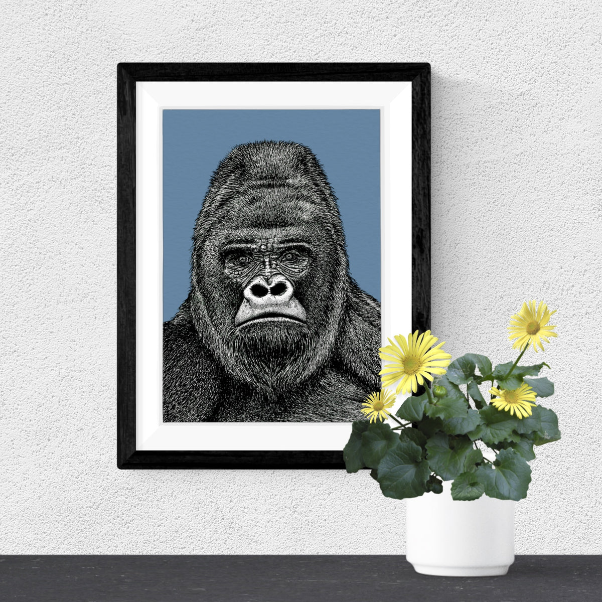 Gorilla art print