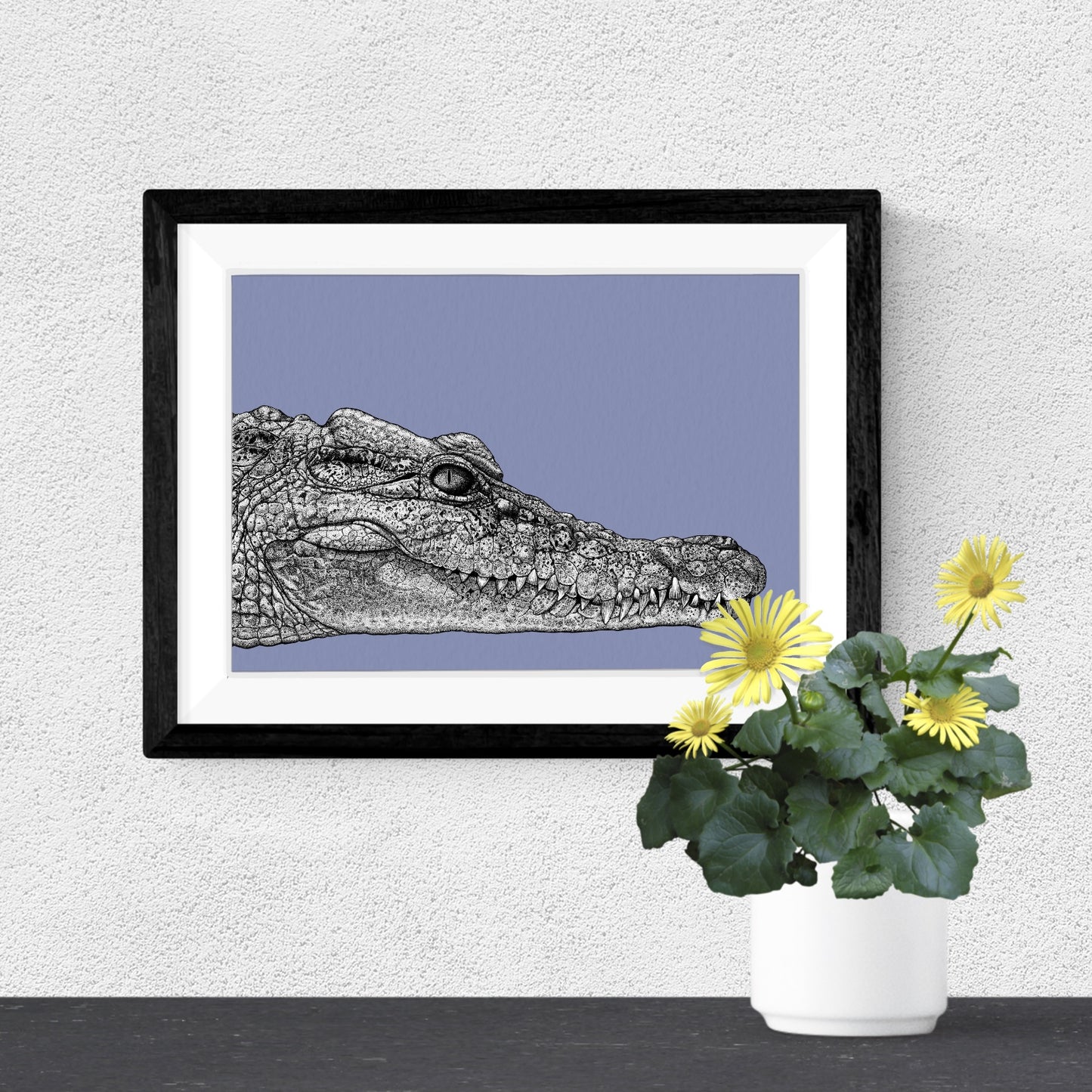 Philippine crocodile art print