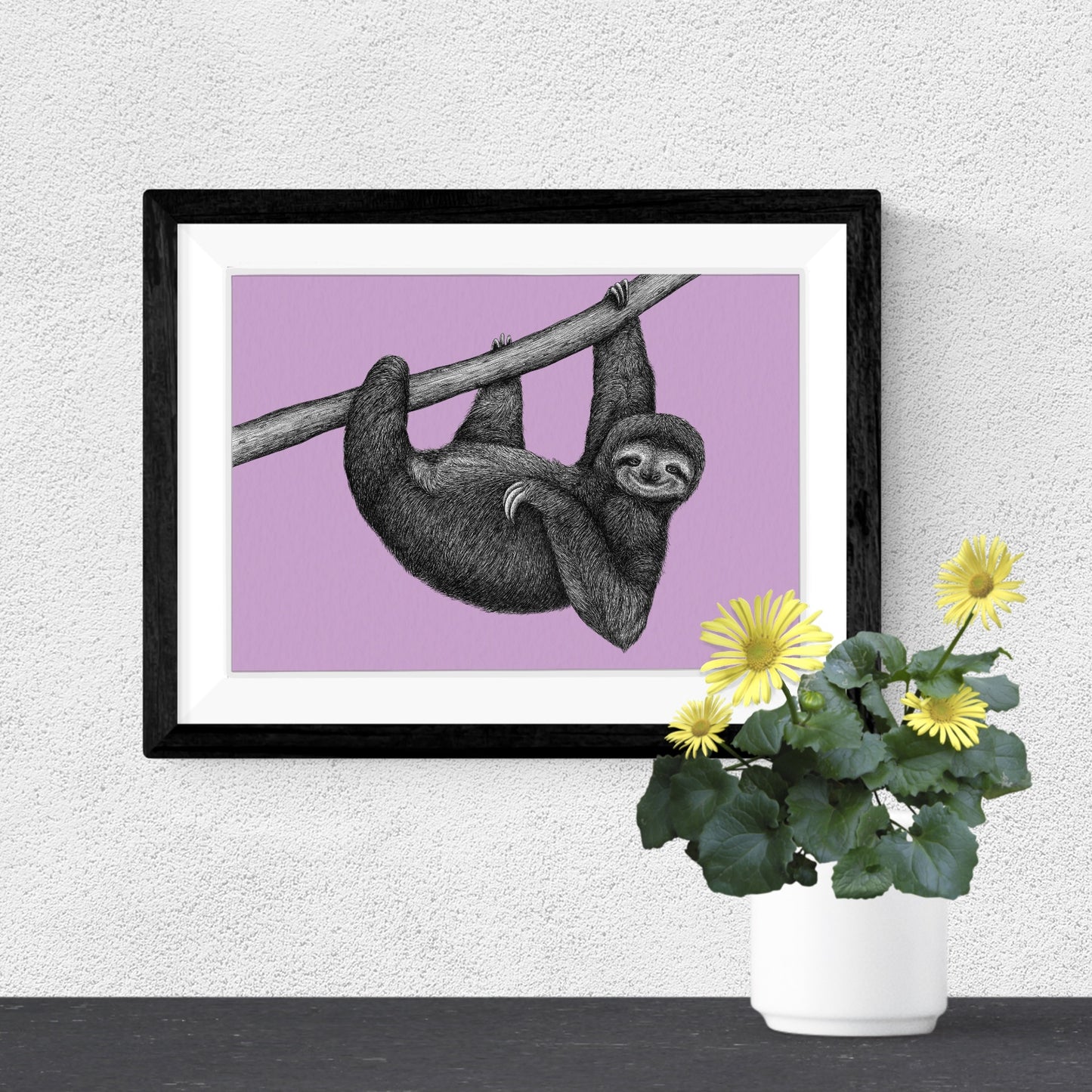 Sloth art print