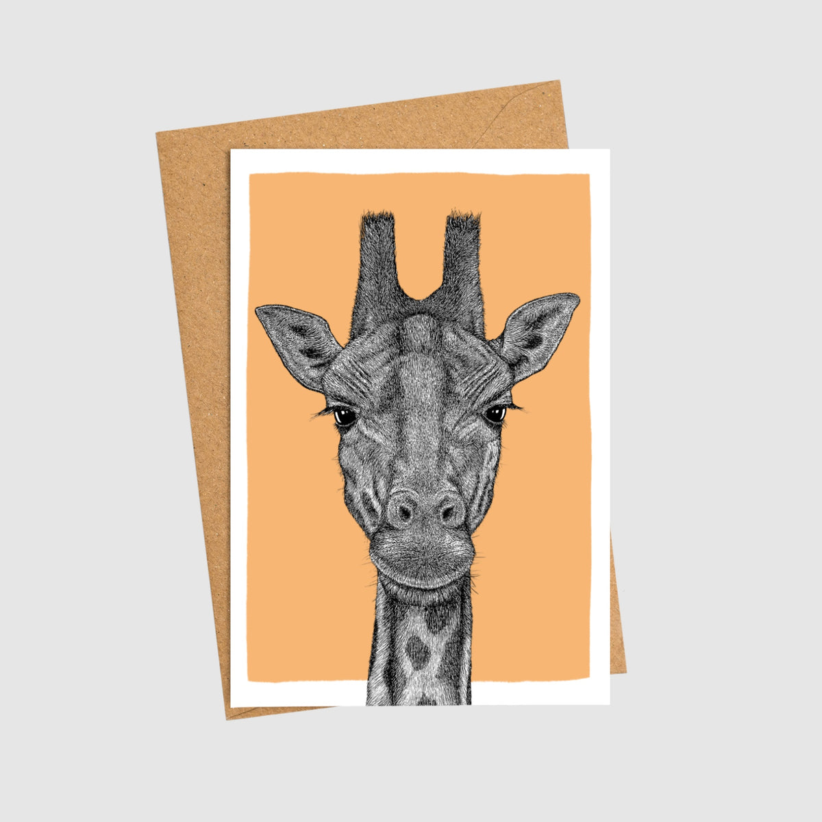 Giraffe note card