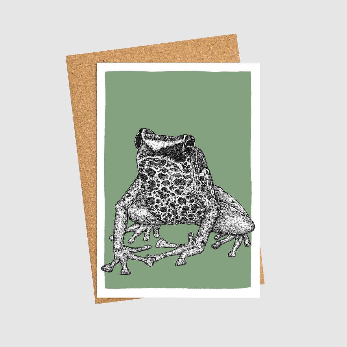 Dart frog note card