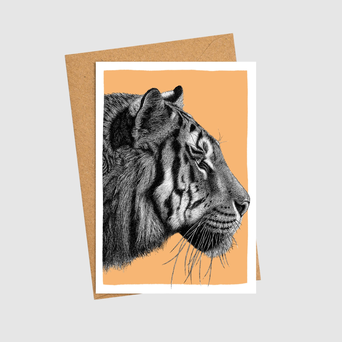 Tiger note card
