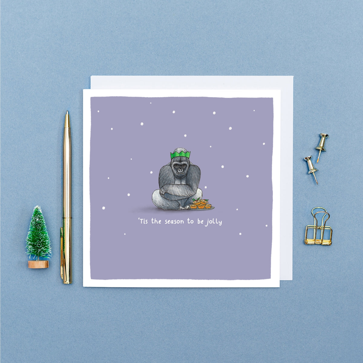 Tis the Season to be Jolly Christmas Pun Card