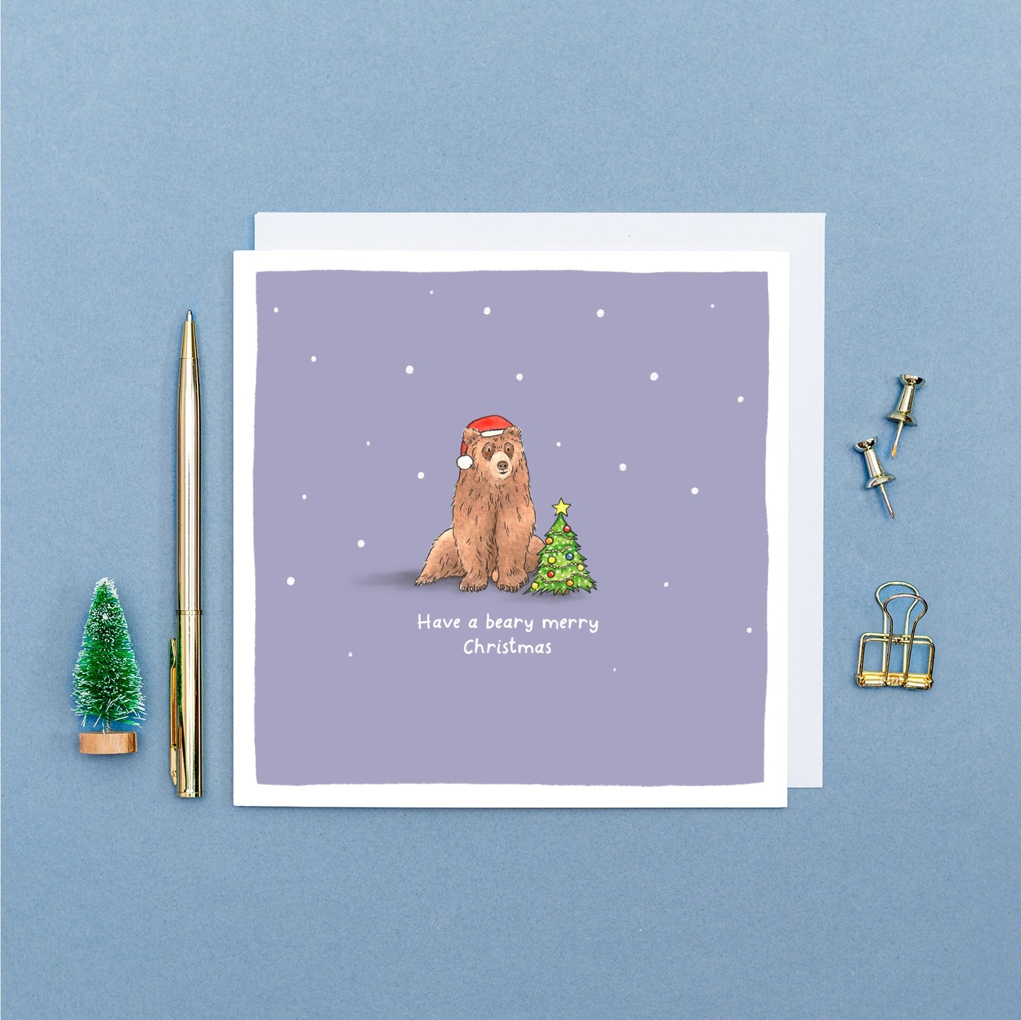 Have a Beary Merry Christmas Pun Card