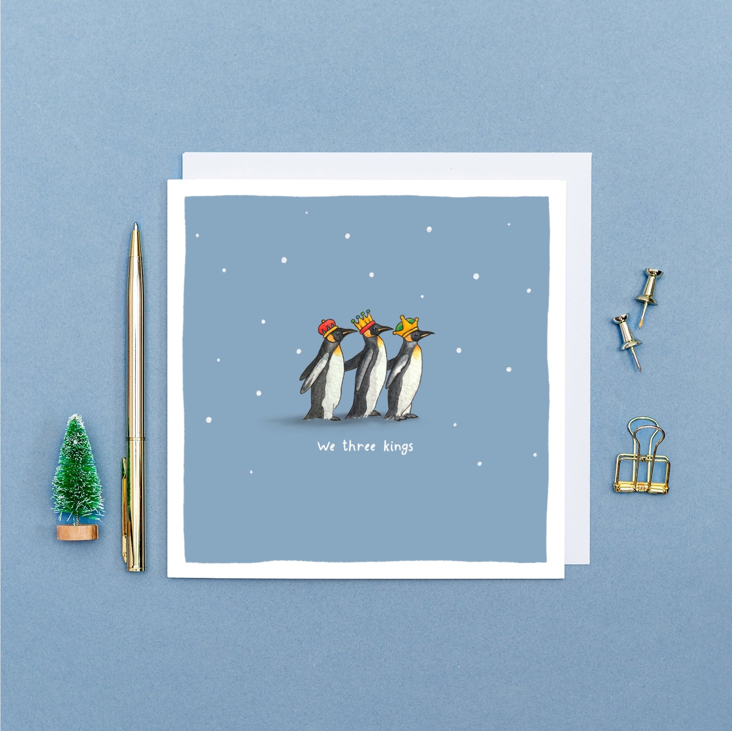 We Three Kings Christmas Pun Card