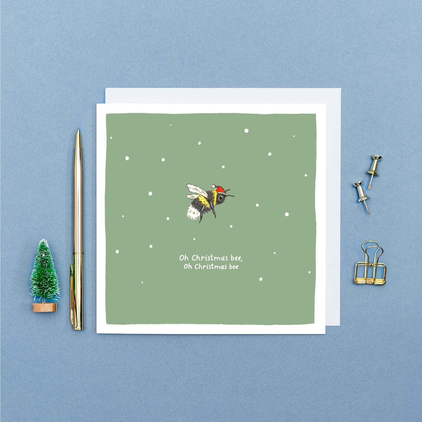 Oh Christmas Bee Christmas Pun Card