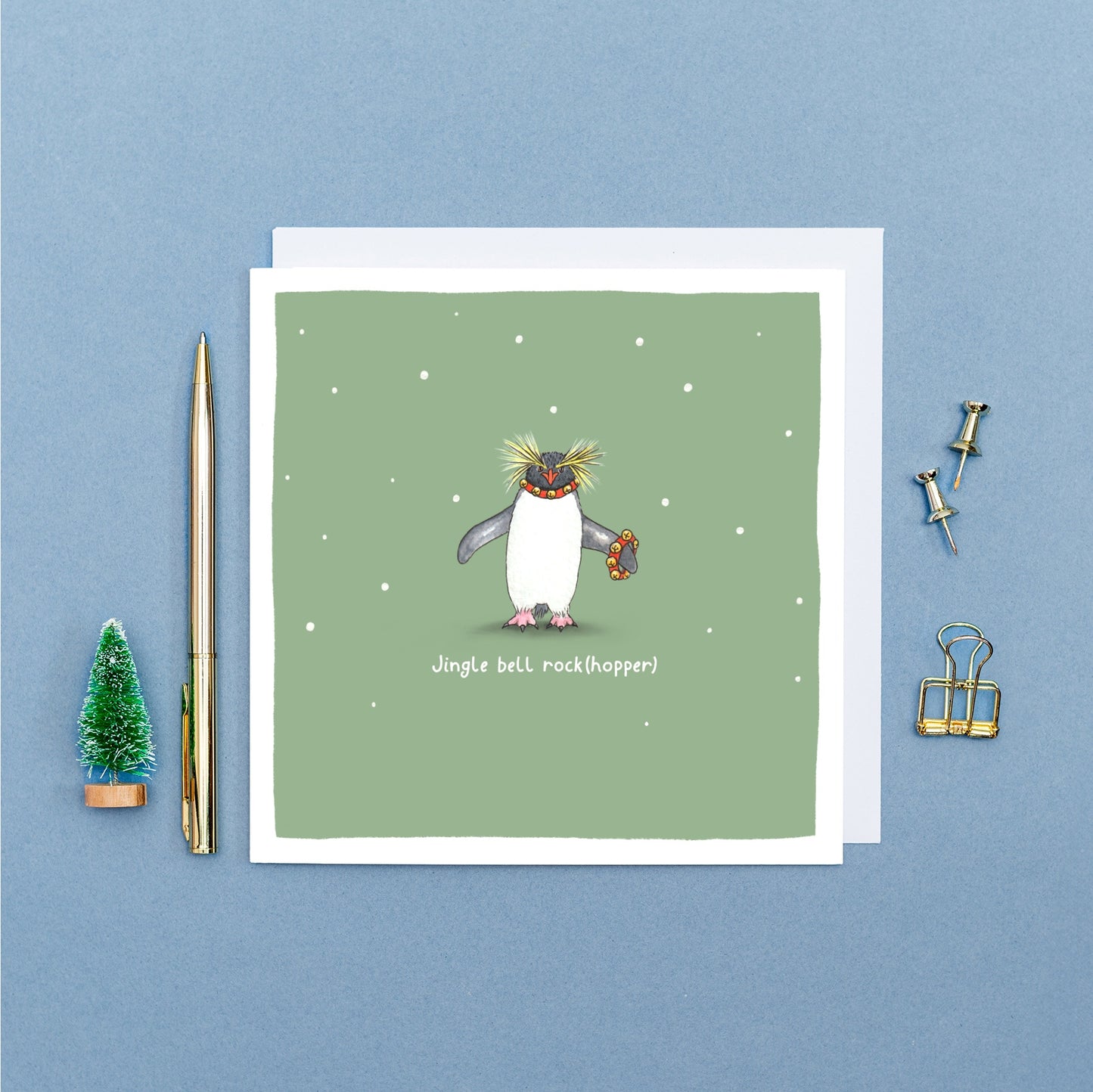 Jingle Bell Rock(hopper) Christmas Pun Card