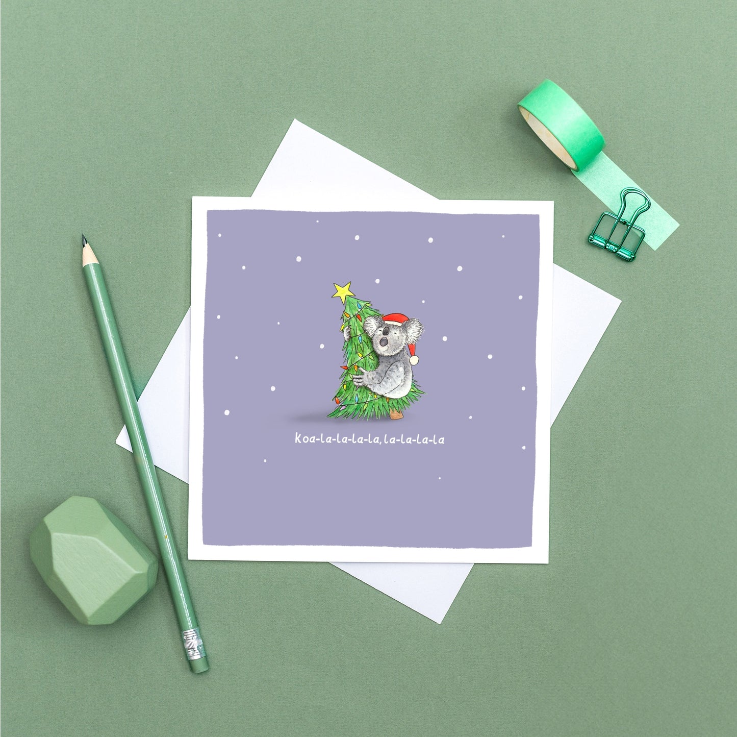 Koa-la-la-la-la, la-la-la-la Christmas Pun Card