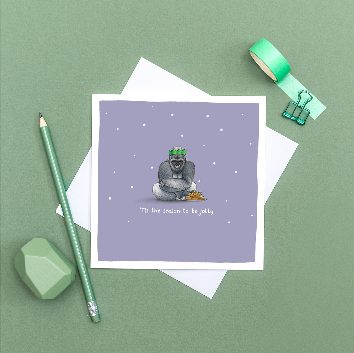 Tis the Season to be Jolly Christmas Pun Card