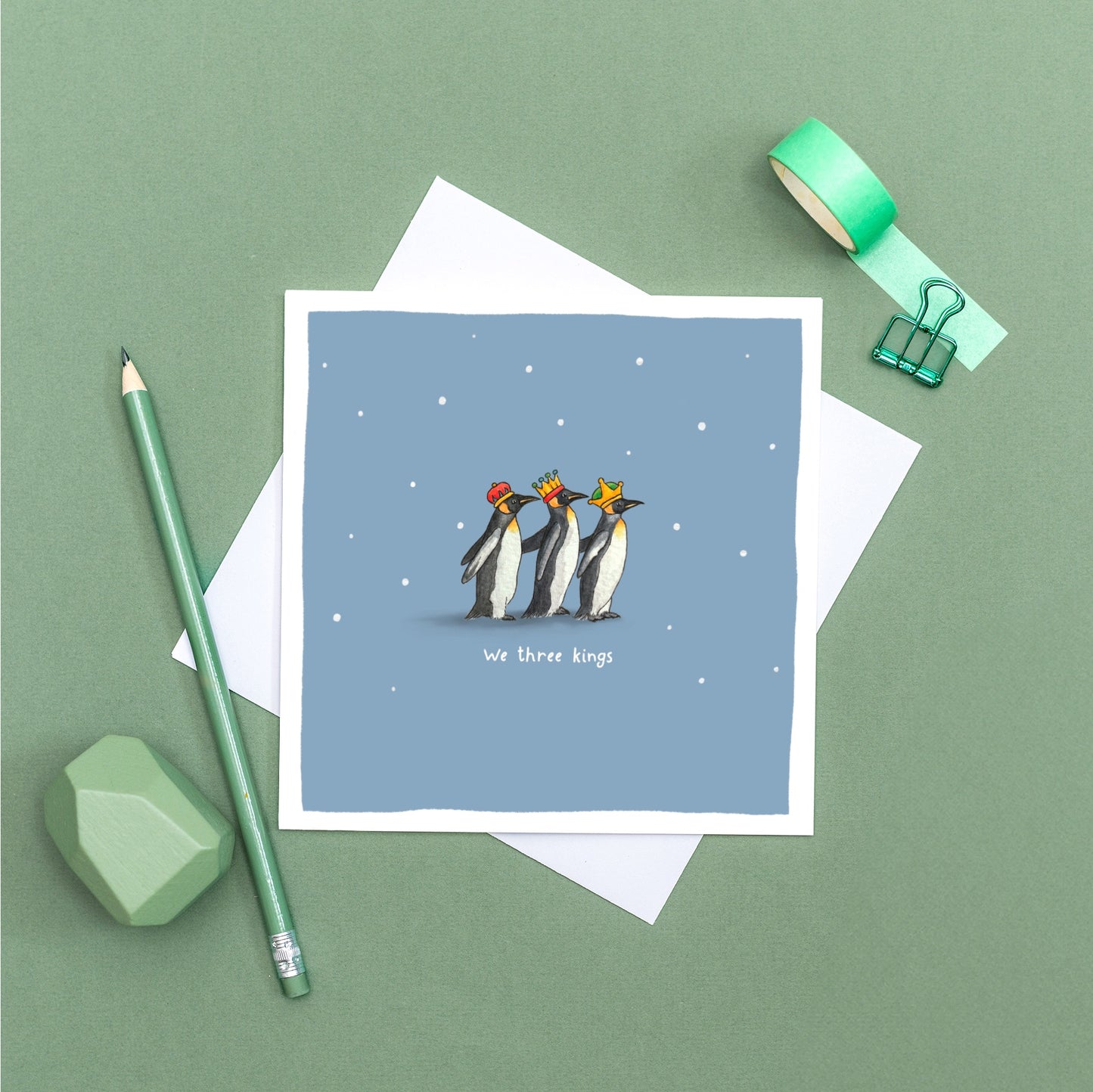 We Three Kings Christmas Pun Card