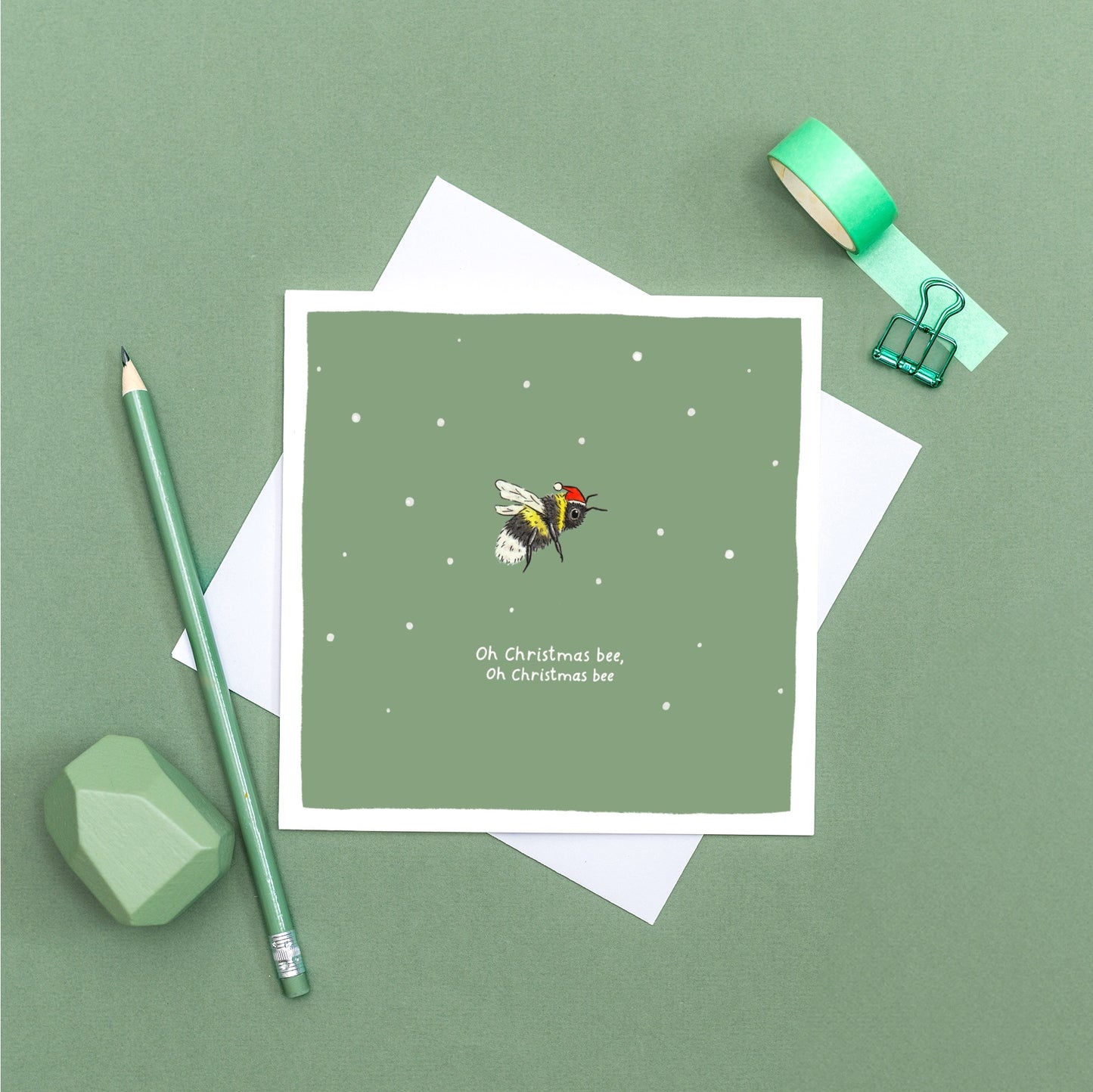 Oh Christmas Bee Christmas Pun Card