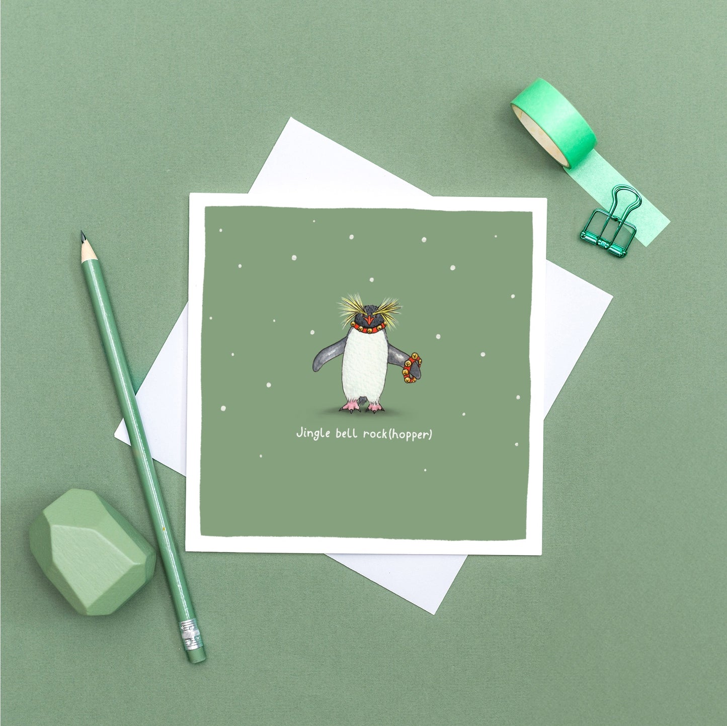 Jingle Bell Rock(hopper) Christmas Pun Card