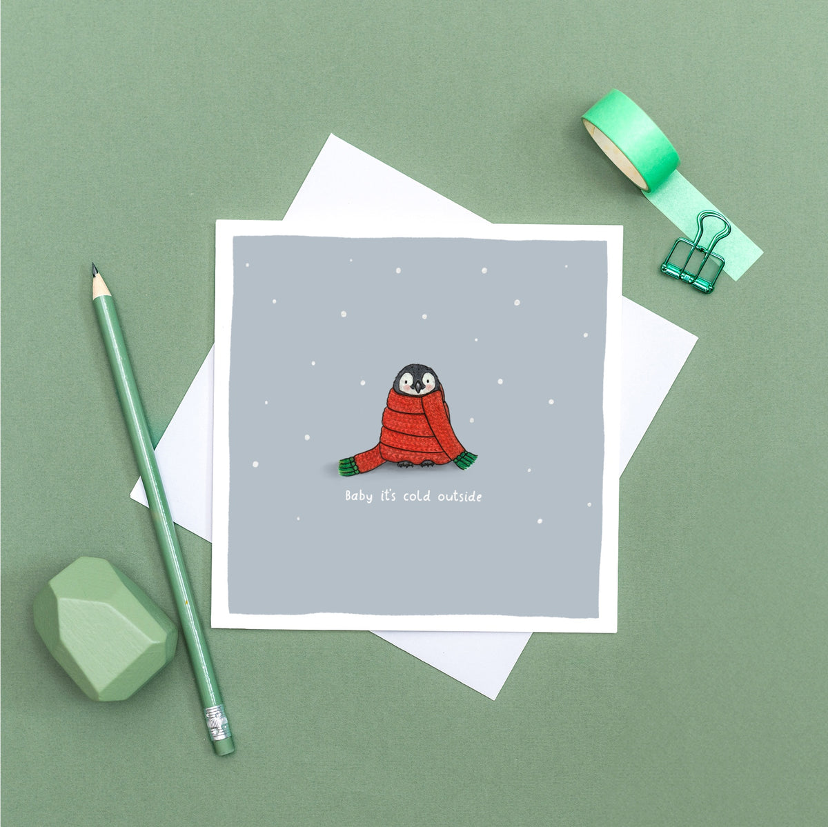 Baby it's Cold Outside Pun Card