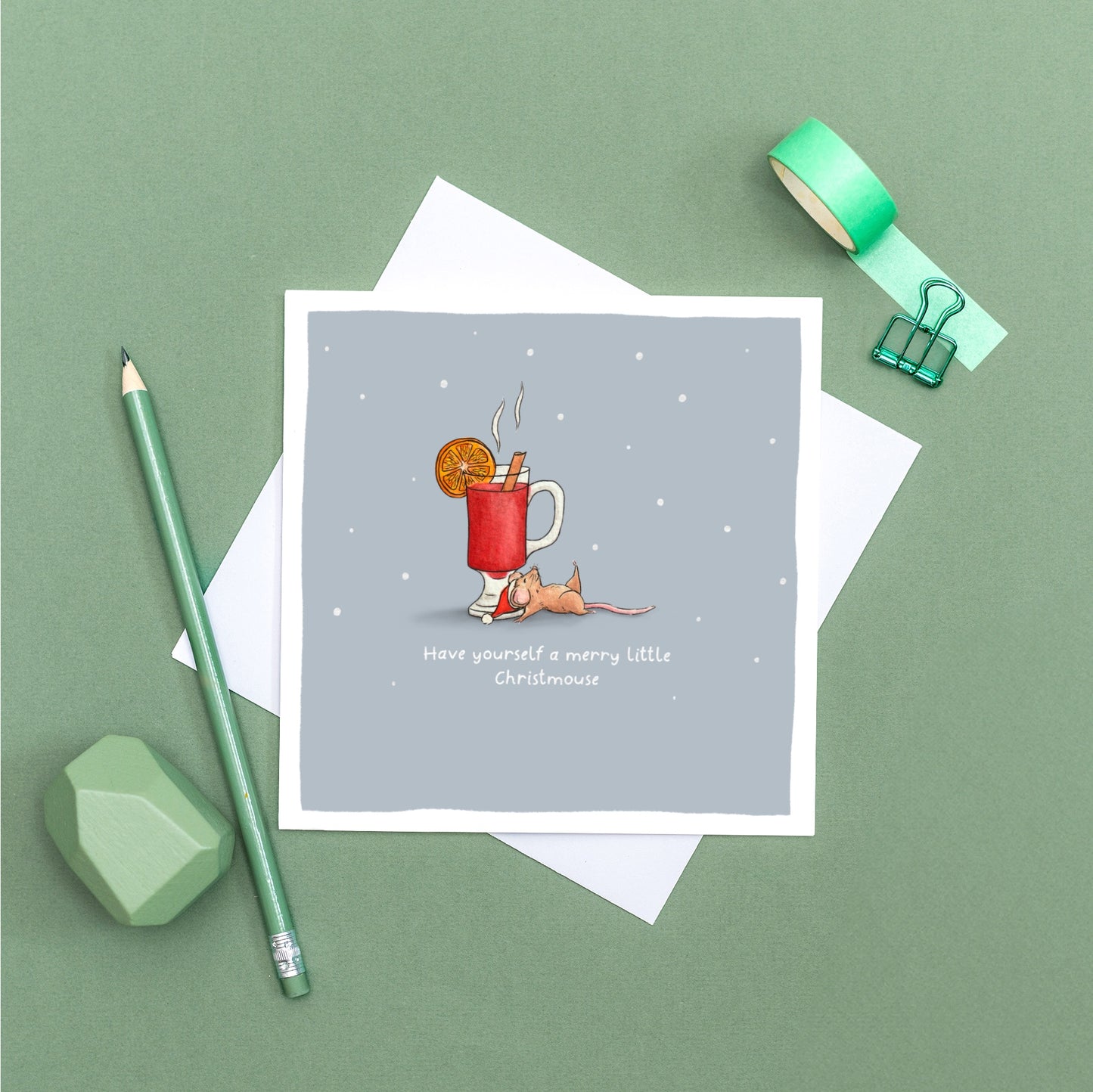 Have Yourself a Merry Little Christmouse Pun Card