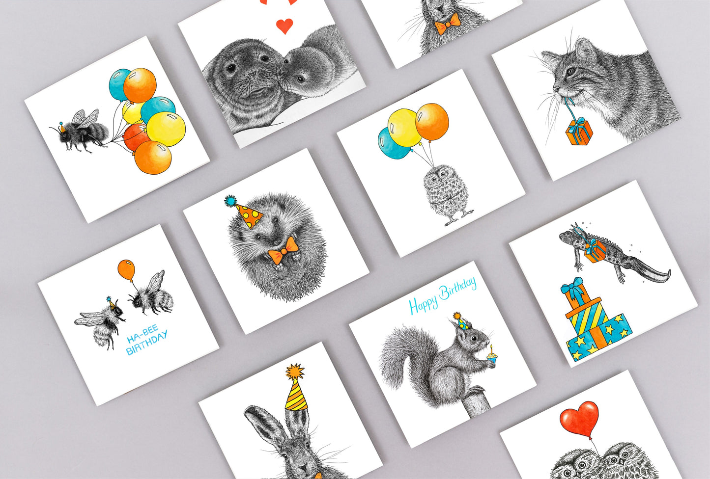 Hare Birthday card