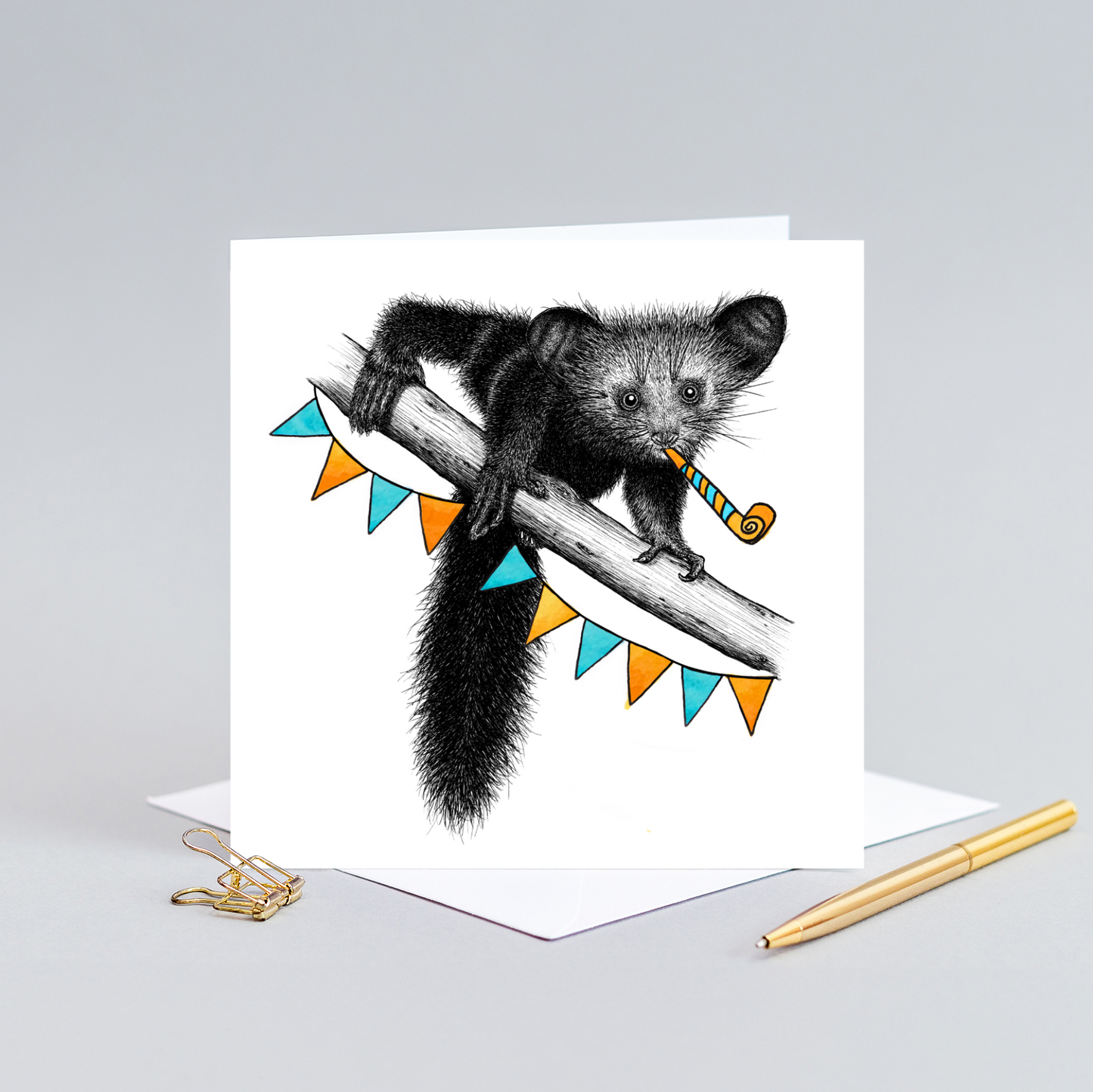 Baby aye aye Birthday card