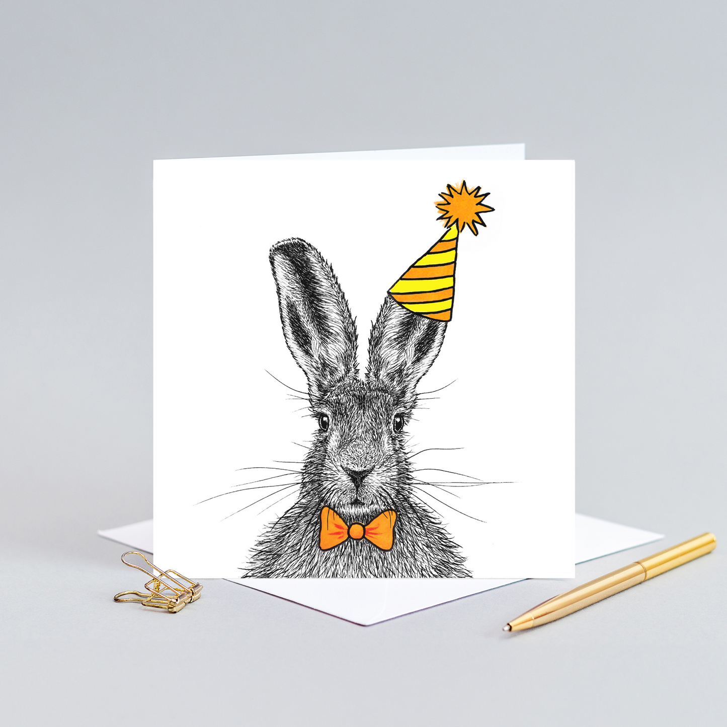 Hare Birthday card