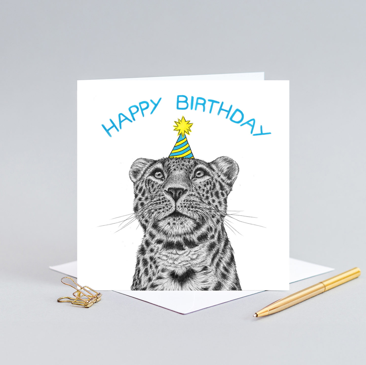 Leopard Birthday card