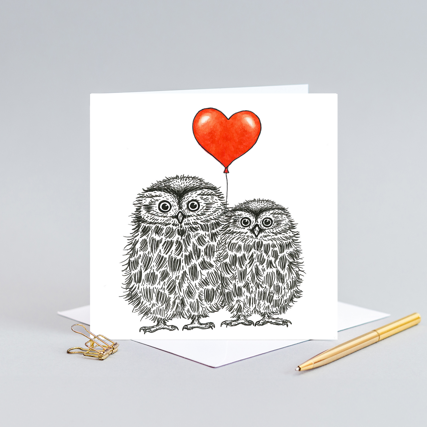 Little owls love card