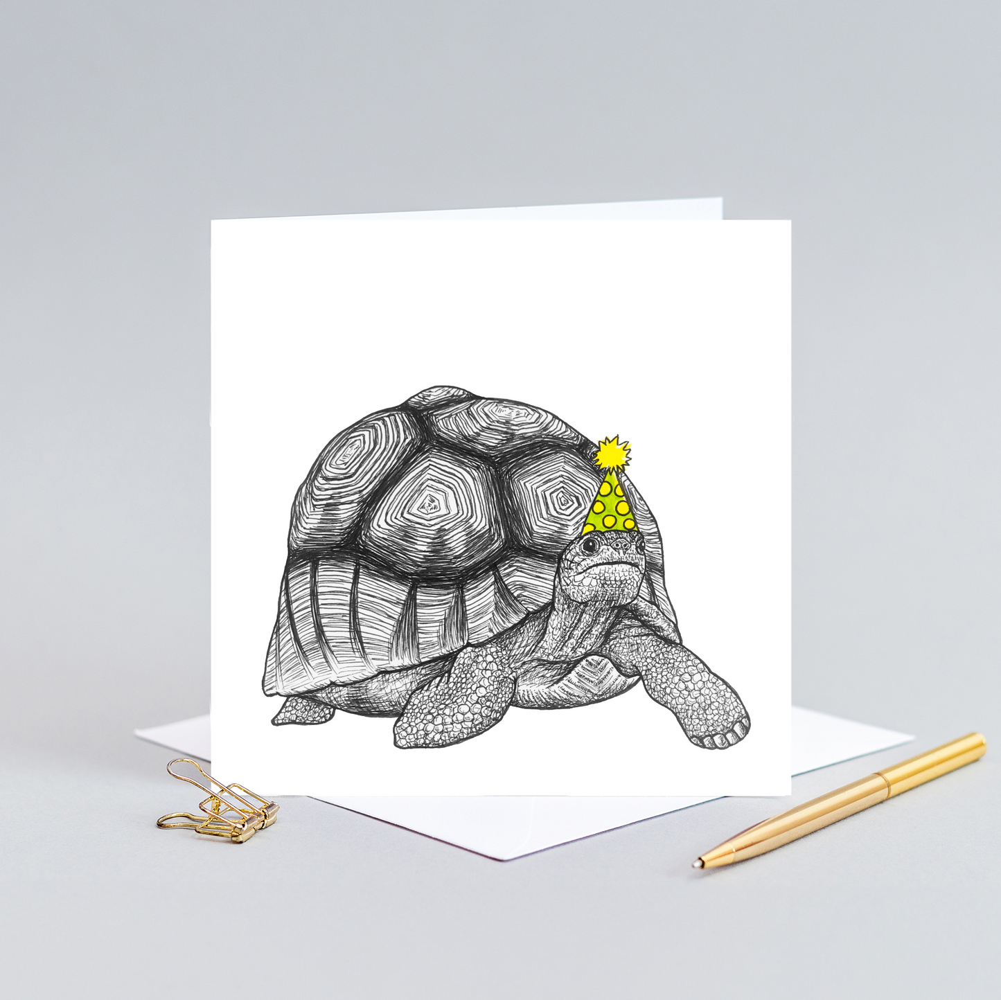 Party tortoise card