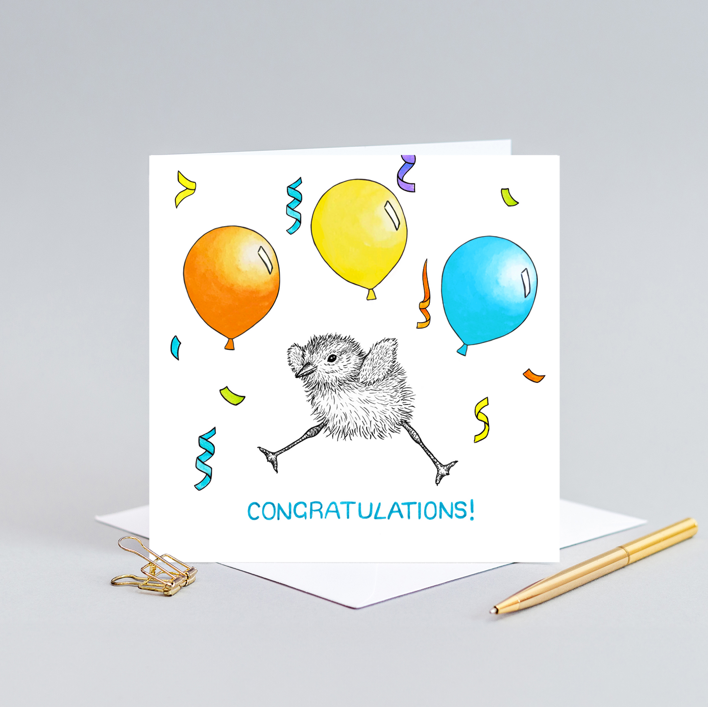 Congratulations chick card