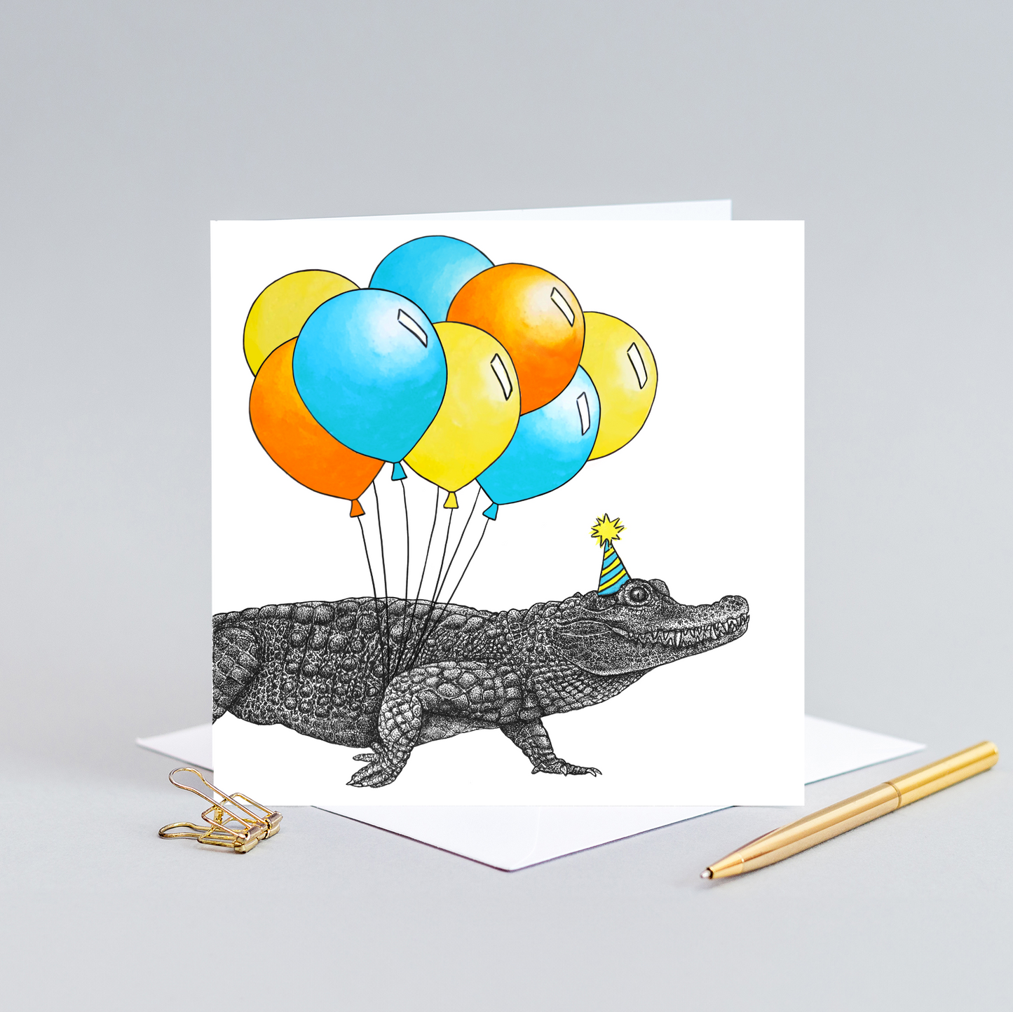 Party crocodile card