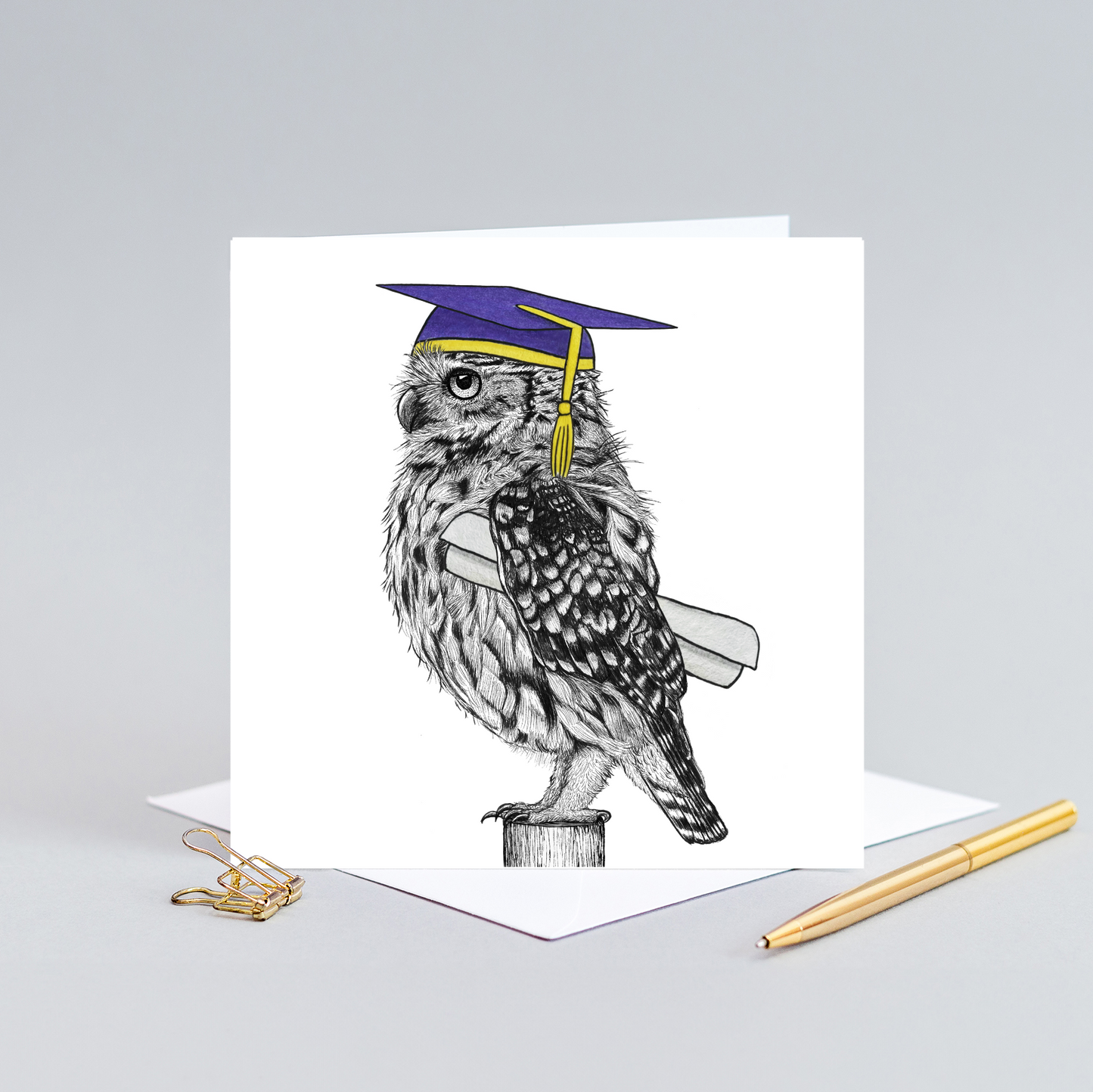 Owl graduation card