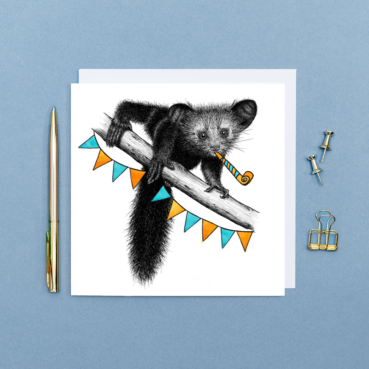Baby aye aye Birthday card
