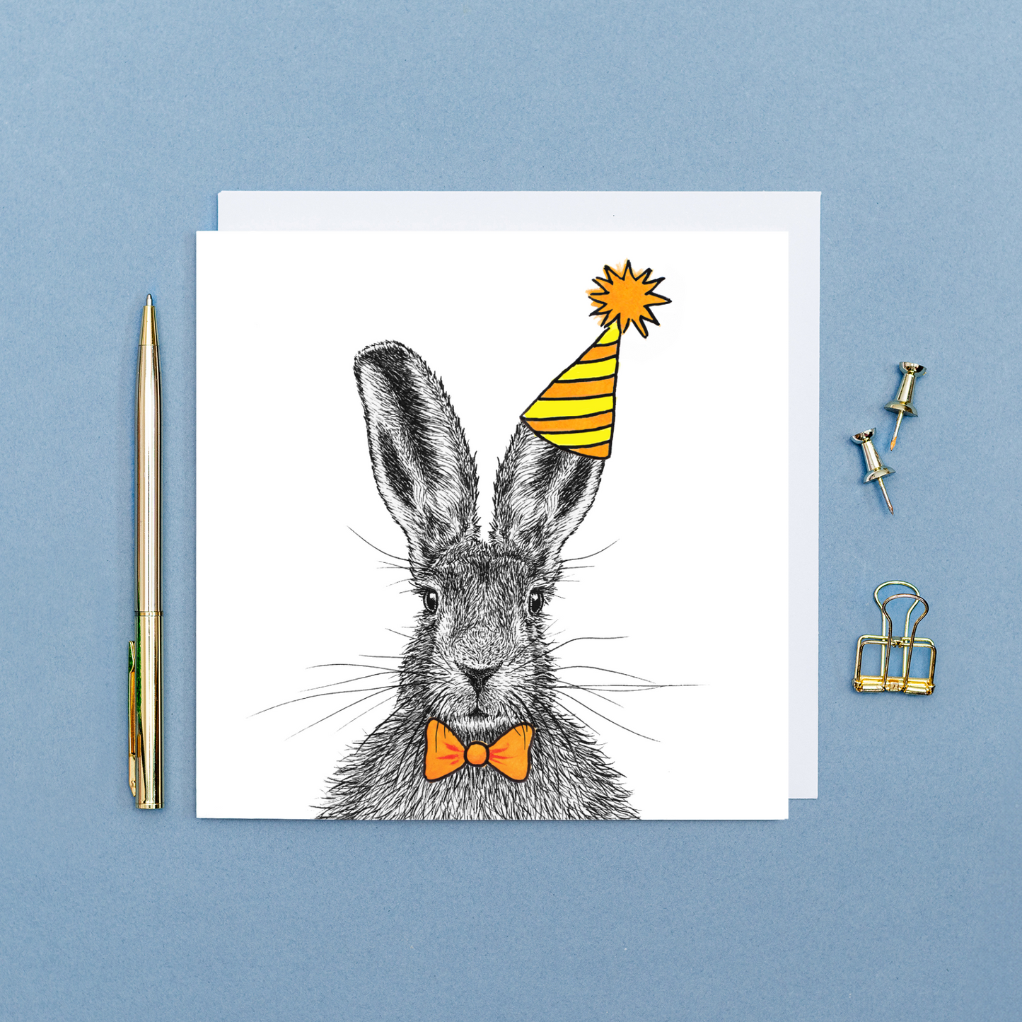 Hare Birthday card