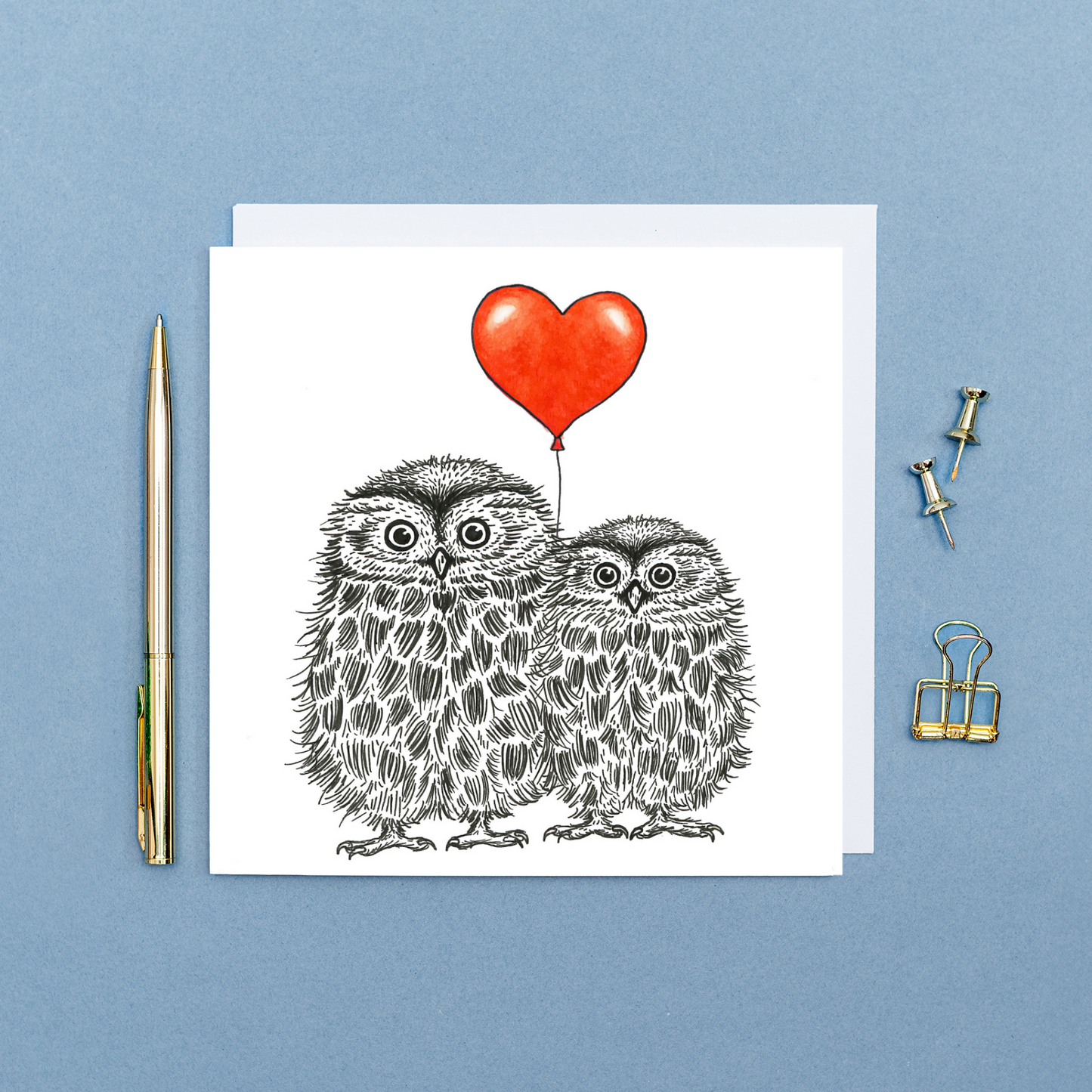 Little owls love card