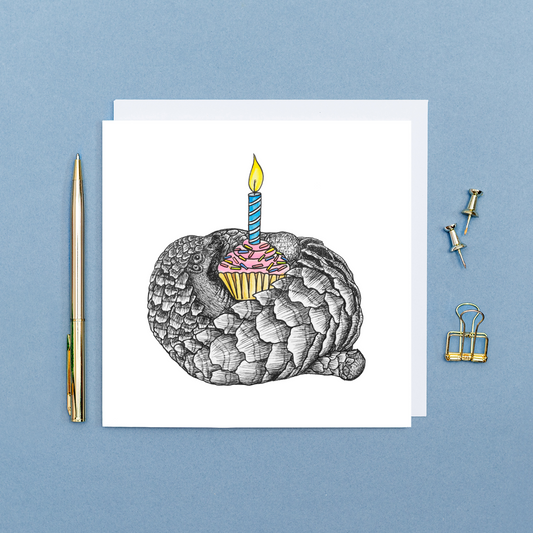 Pangolin Birthday card