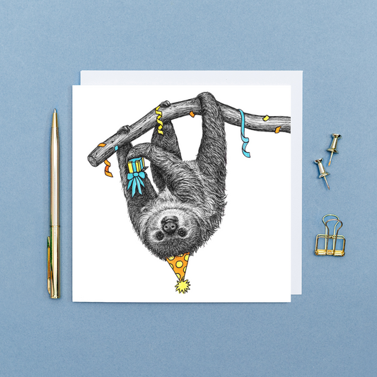 Party sloth card