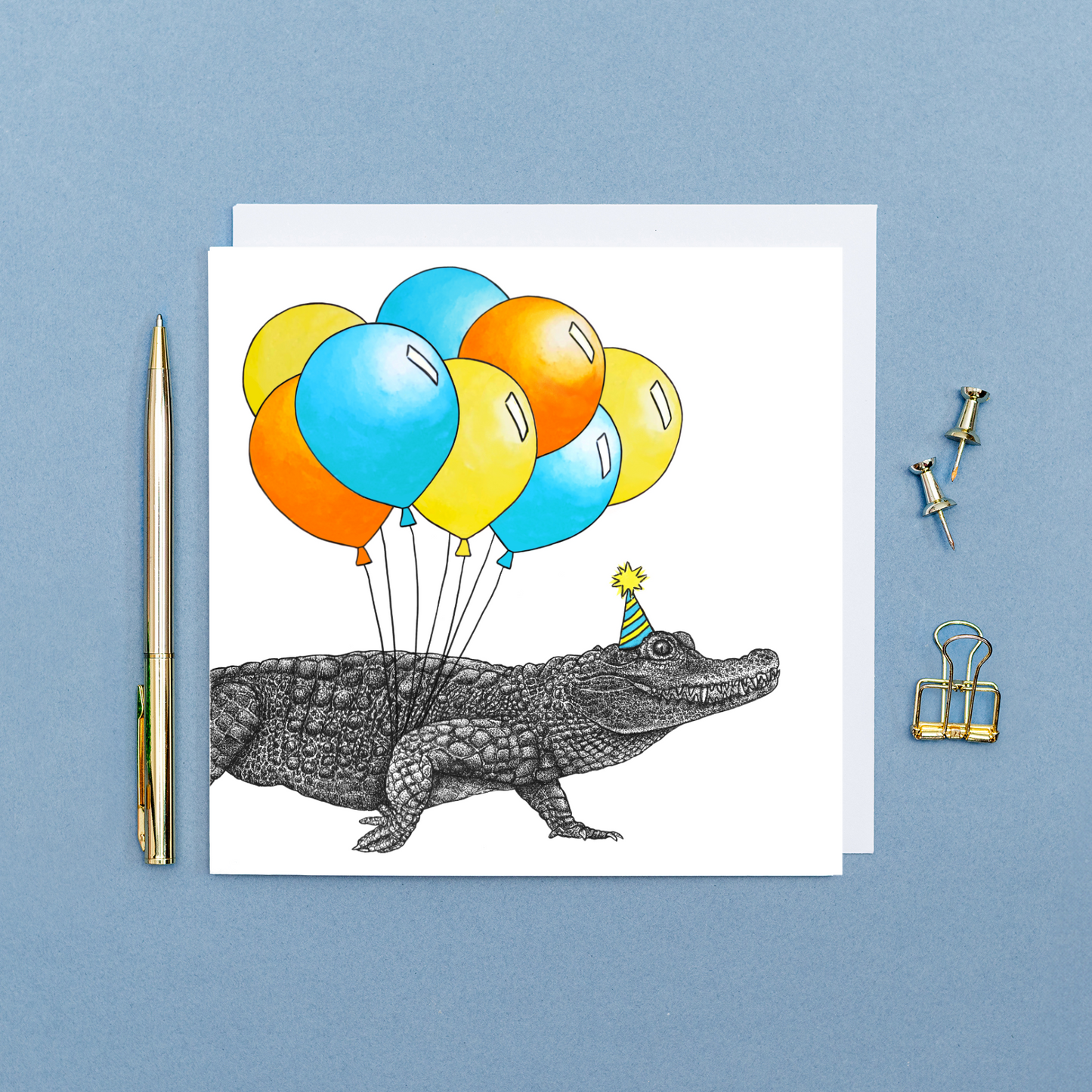 Party crocodile card