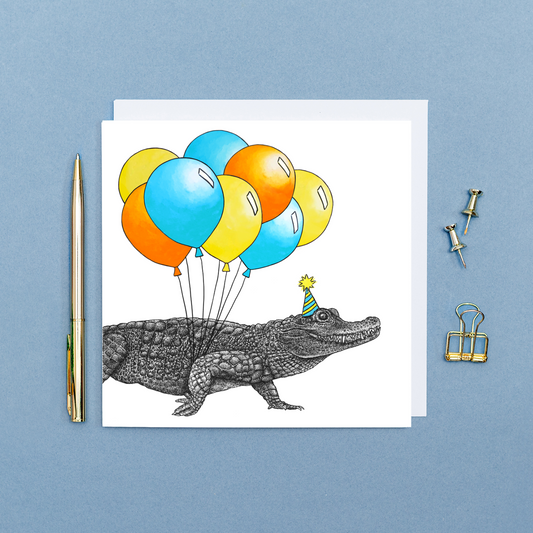 Party crocodile card