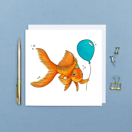 Goldfish birthday card