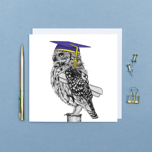 Owl graduation card