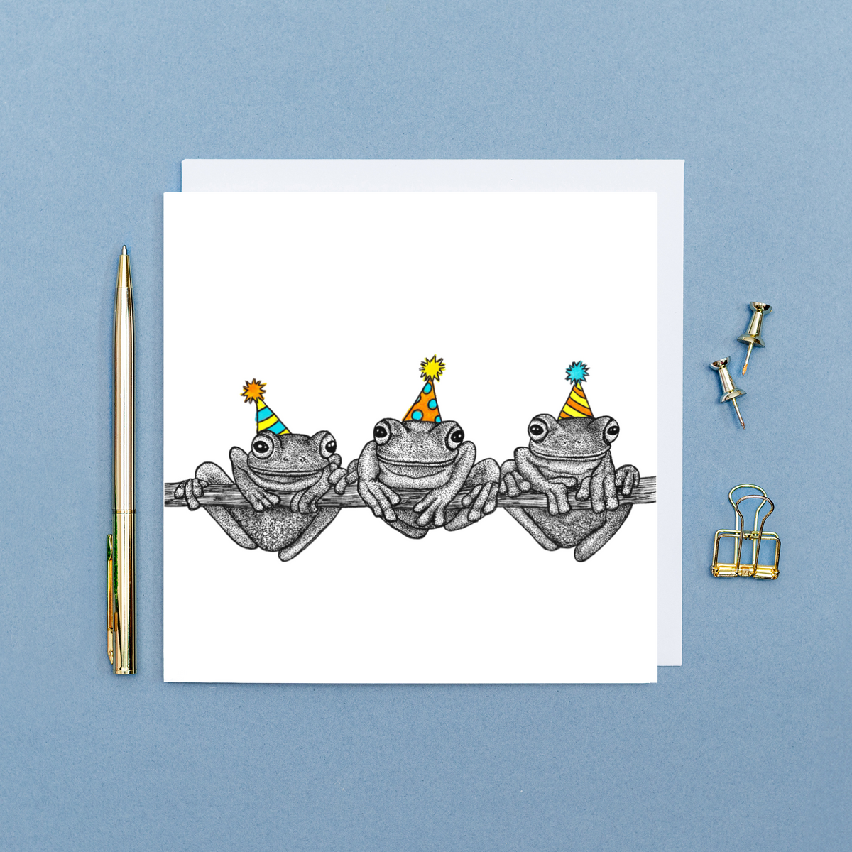 Tree frog Birthday card