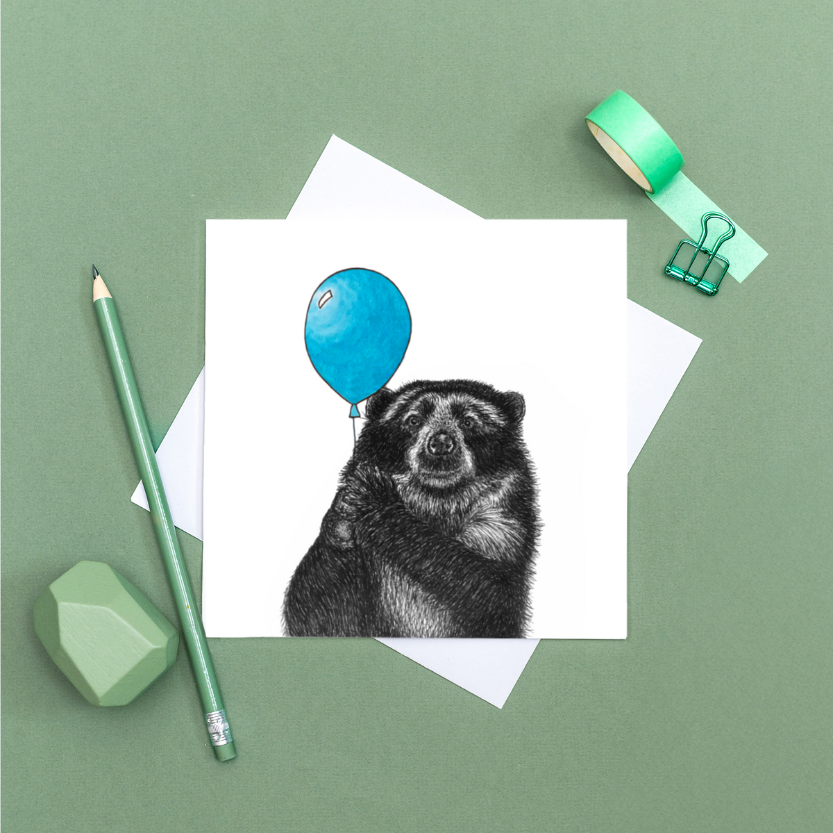 Bear birthday card