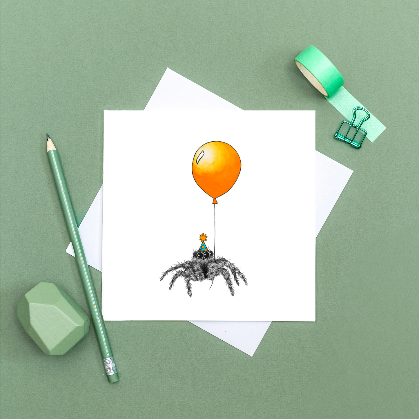 Spider birthday card