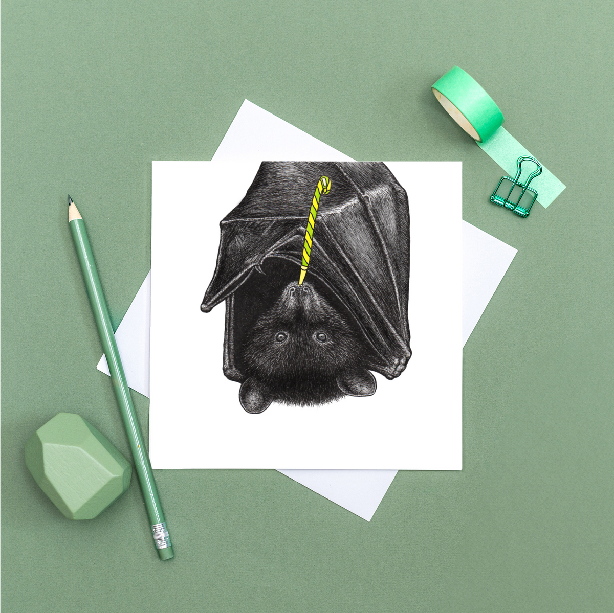 Party bat card